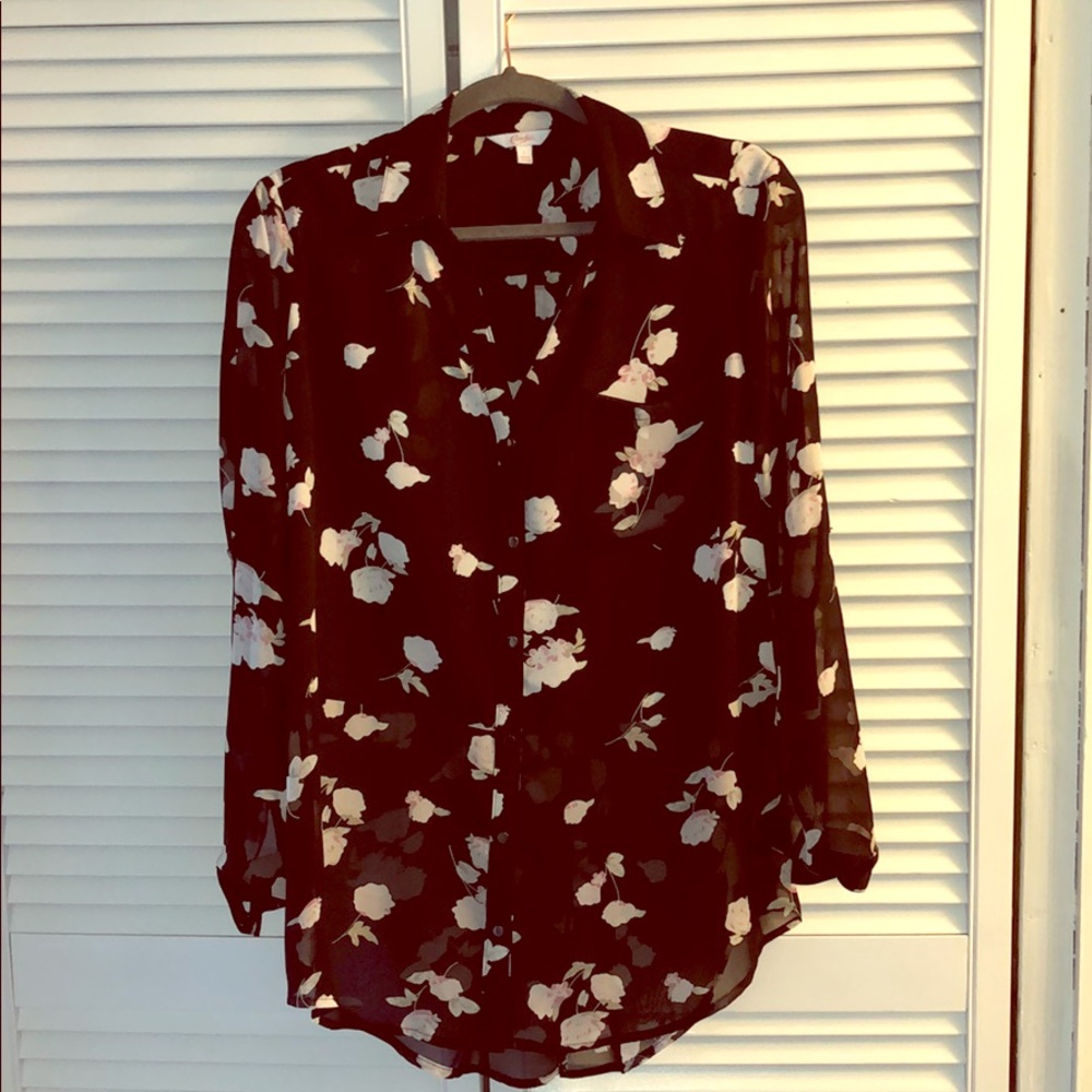 Flowery blouse!